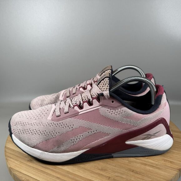 Reebok Nano X1 Womens Size 9 Pink Lace Up Athletic Cross Training Shoes - Picture 3 of 8